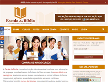 Tablet Screenshot of escoladabiblia.com